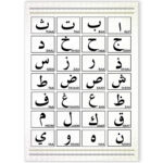 Arabic Alphabet Qaidah Alif Ba Poster Print For Children, Kids   A5 A4 A3  A2 A1 For Arabic Alphabet To Print