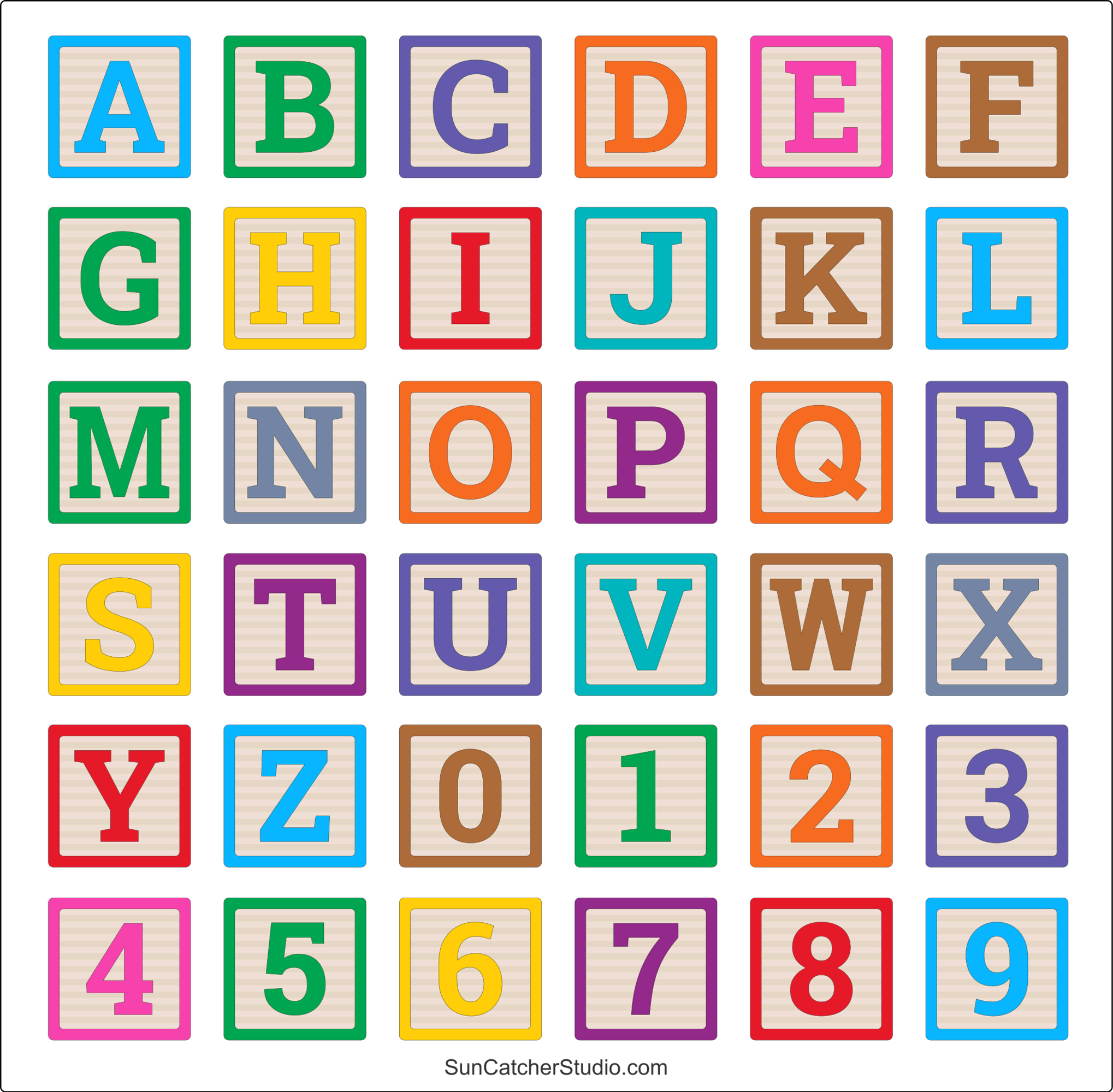 Baby Blocks Alphabet (Free Printable Letters &amp;amp; Numbers) – Free throughout Block Letters Printable