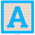 Baby Blocks Alphabet (Free Printable Letters & Numbers) – Free Throughout Block Letters Printable