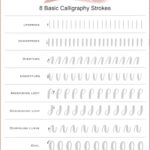 Basic Calligraphy Strokes Practice Sheet   Free Download With Calligraphy Practice Sheets