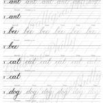 Beginner Level 2: Calligraphy Word Practice Worksheet & Blank With Calligraphy Practice Sheets