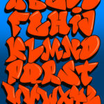Bubble Letters Graffiti Alphabet Procreate Stempelset   Etsy.de For Graffiti Alphabet