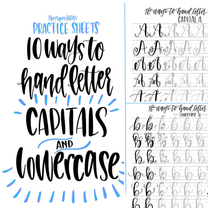 Hand Lettering Alphabet