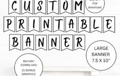 Buy Printable Pdf Banner, Printable Alphabet Letter Banner regarding Printable Banner Alphabet Letters