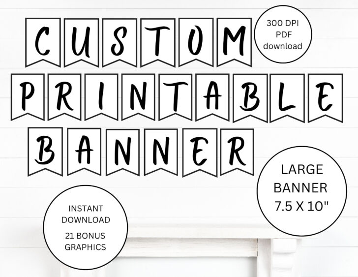 Printable Banner Alphabet Letters