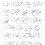 Calligraphy Alphabet Examples + Free Worksheets Inside Calligraphy Alphabet A To Z