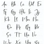 Calligraphy Alphabet Examples + Free Worksheets Regarding Alphabet Fonts