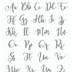 Calligraphy Alphabet Examples + Free Worksheets Throughout Modern Calligraphy Alphabet Printable