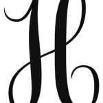 Calligraphy Alphabet Letters (Printable Monogram Font) – Free Intended For Free Printable Calligraphy Letters