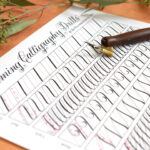 Celebrating Six Years Of The "11 Calming Calligraphy Drills Pertaining To Calligraphy Practice Sheets