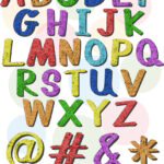 Colorful Big Letters Of The Alphabet Royalty Free Vector Regarding Big Alphabet Letters