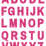Colorful Glitter Letters   Printables And Inspirations In Glitter Alphabet Letters Printable