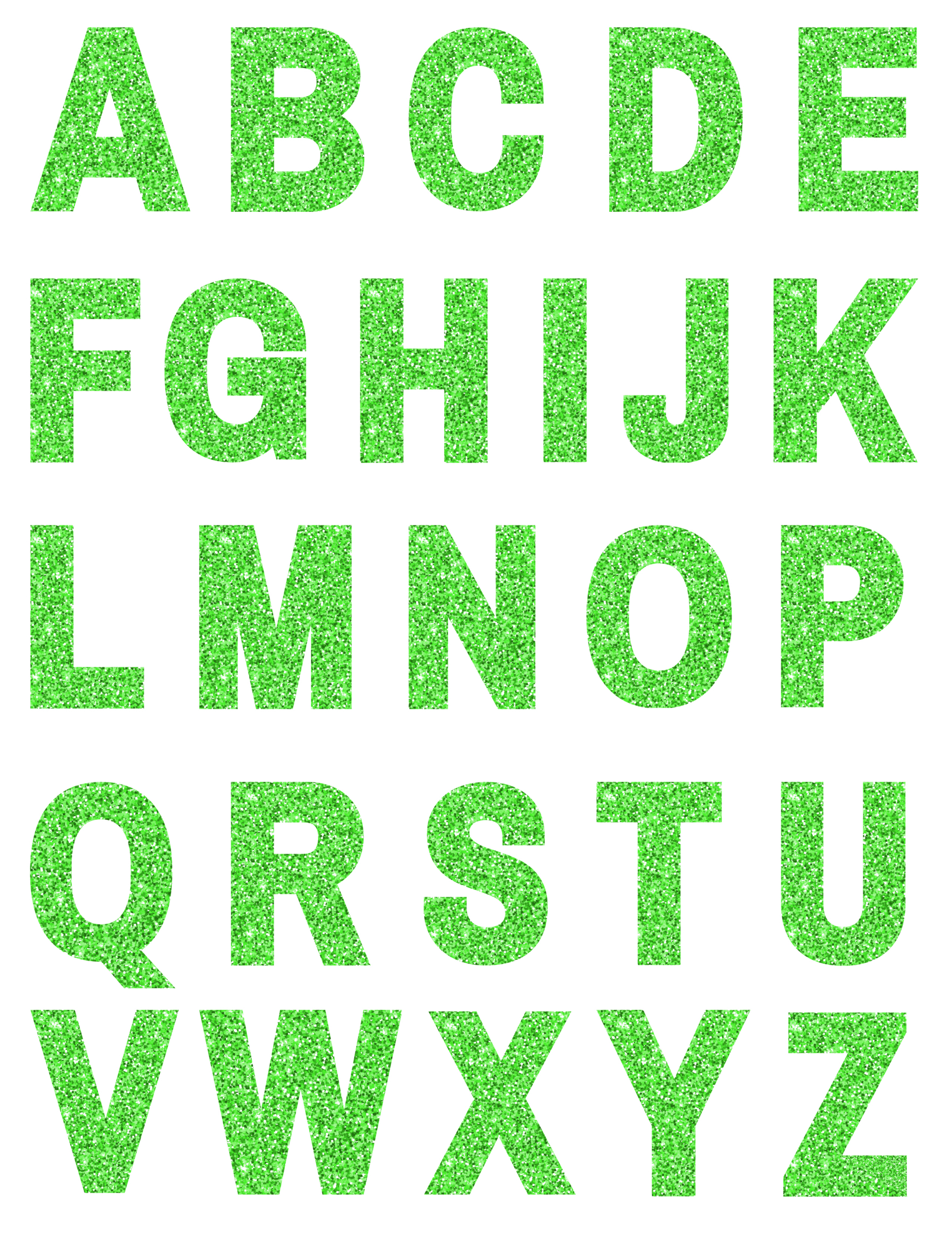 Colorful Glitter Letters - Printables And Inspirations throughout Glitter Alphabet Letters Printable