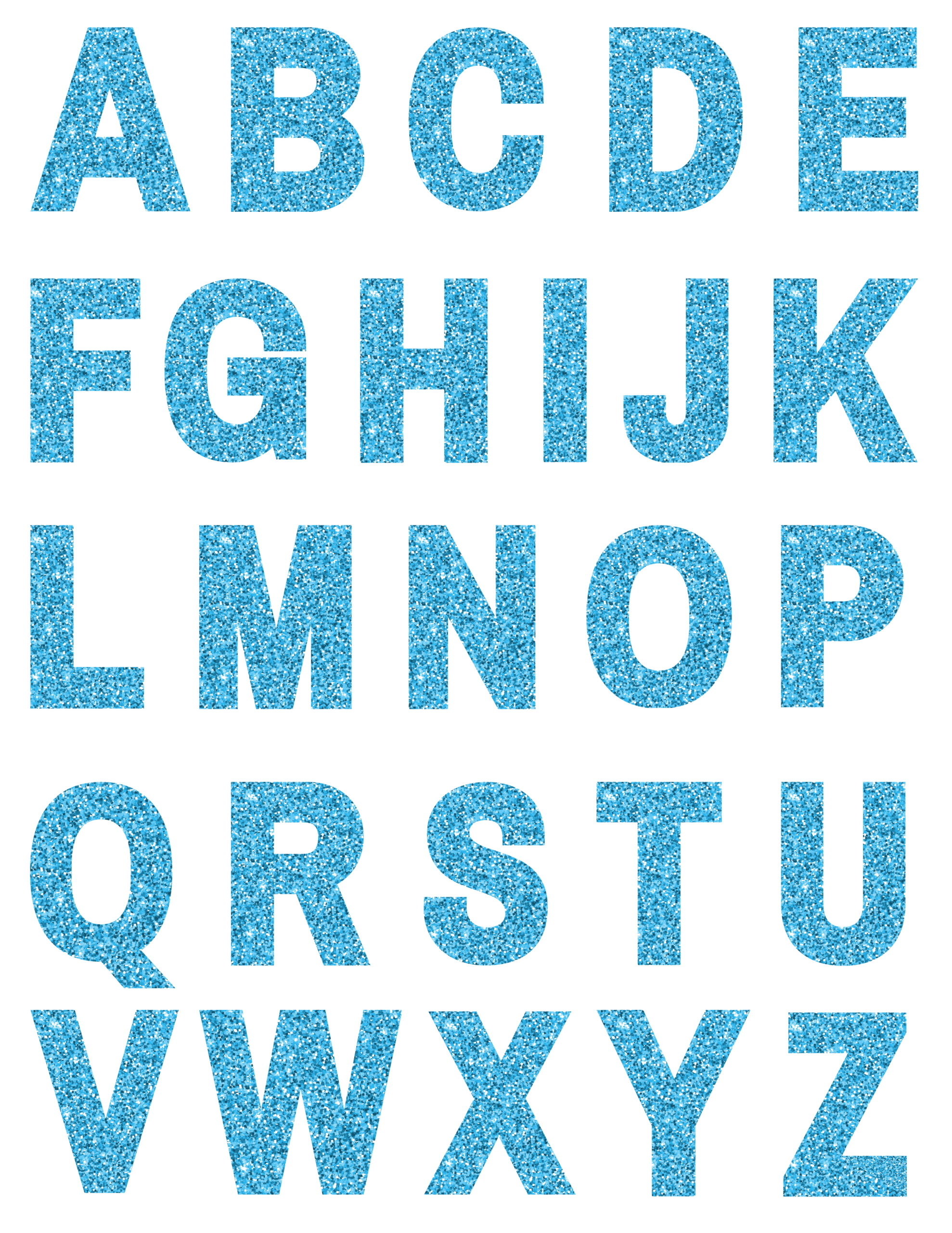 Colorful Glitter Letters - Printables And Inspirations throughout Glitter Alphabet Letters Printable
