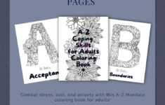 Coping Skills Coloring Book For Adults, Alphabet Coloring Pages regarding Alphabet Coping Skills Coloring