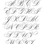 Copperplate Calligraphy Alphabet With Flourishes Intended For Calligraphy Letter