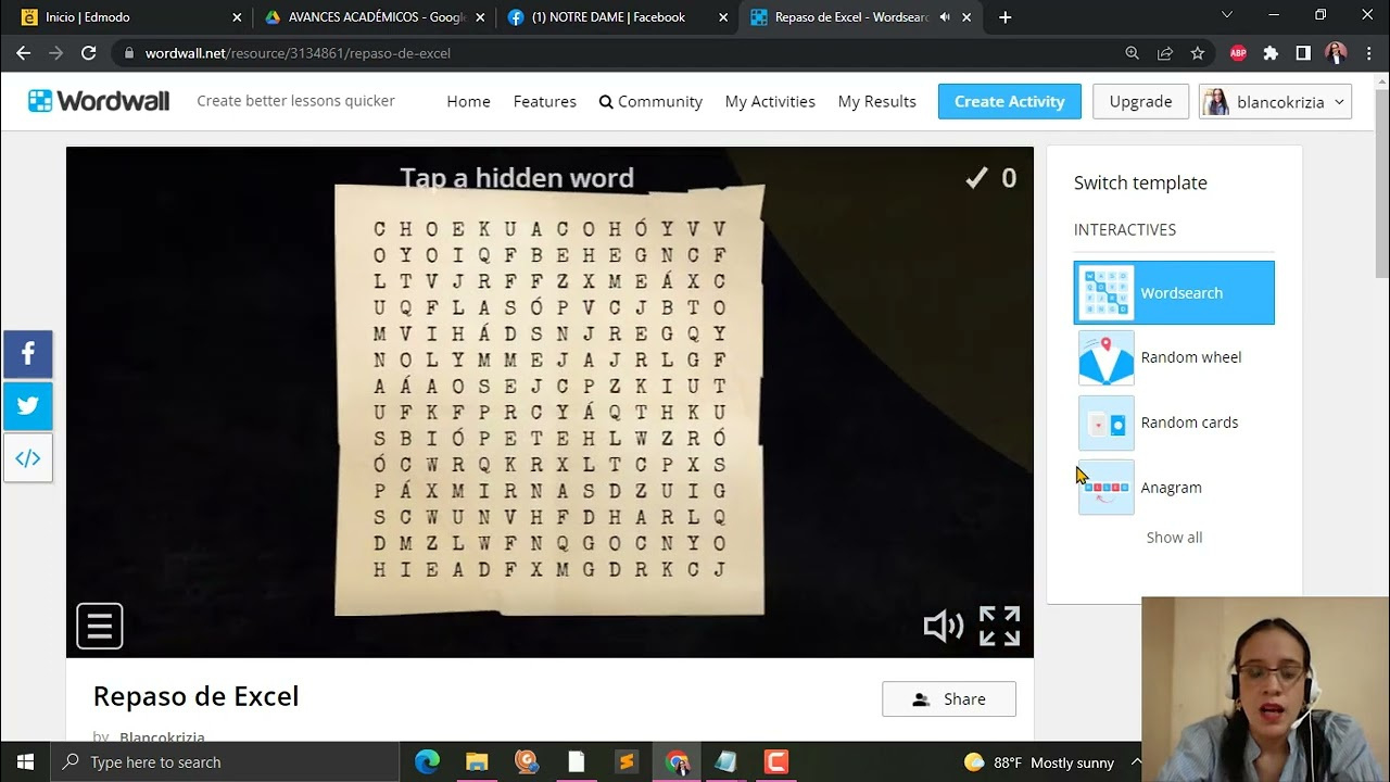 Crear Una Sopa De Letras En Wordwall in Wordwall Letras