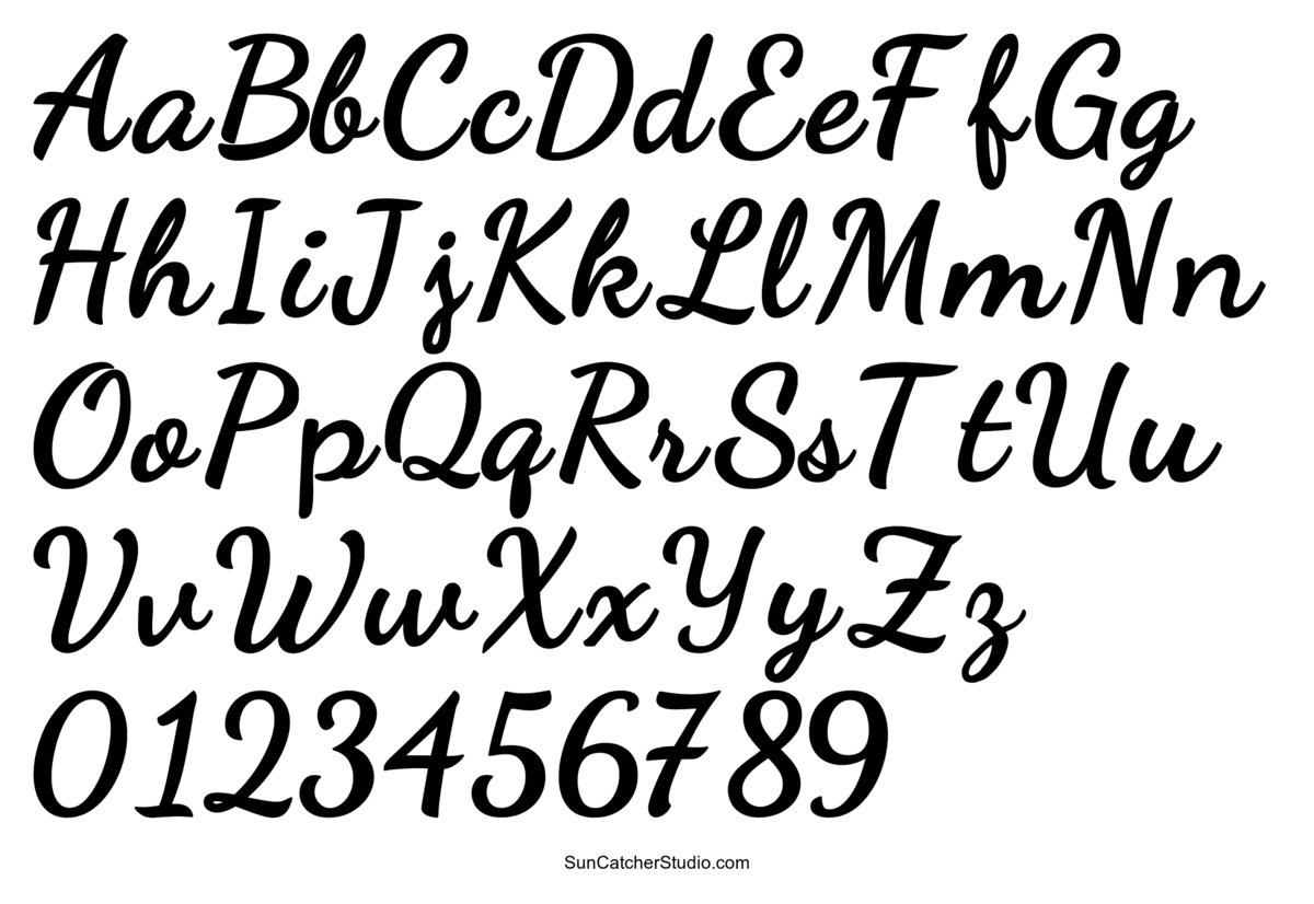 Cursive Letters Font (Free Handwriting Script Lettering) – Free inside Script Letters