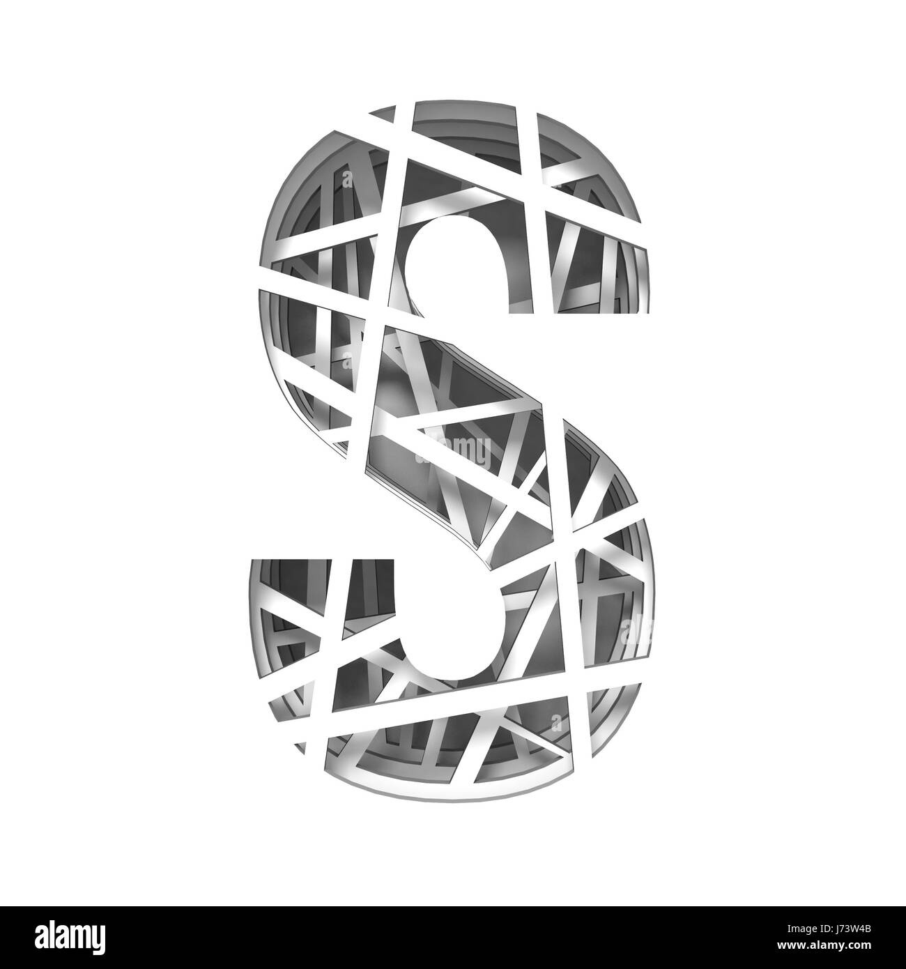 Cut Out Paper Letter S Hi-Res Stock Photography And Images - Alamy with 3d Cut Out Alphabet Letter S