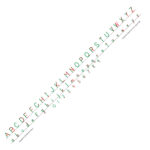 Desk Alphabet Strips Vertical Print   Pkg. Of 32, Self Adhesive Pertaining To Alphabet Strip