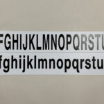 Desk Size Alphabet Strips (Uppercase And Lowercase) Inside Alphabet Strip
