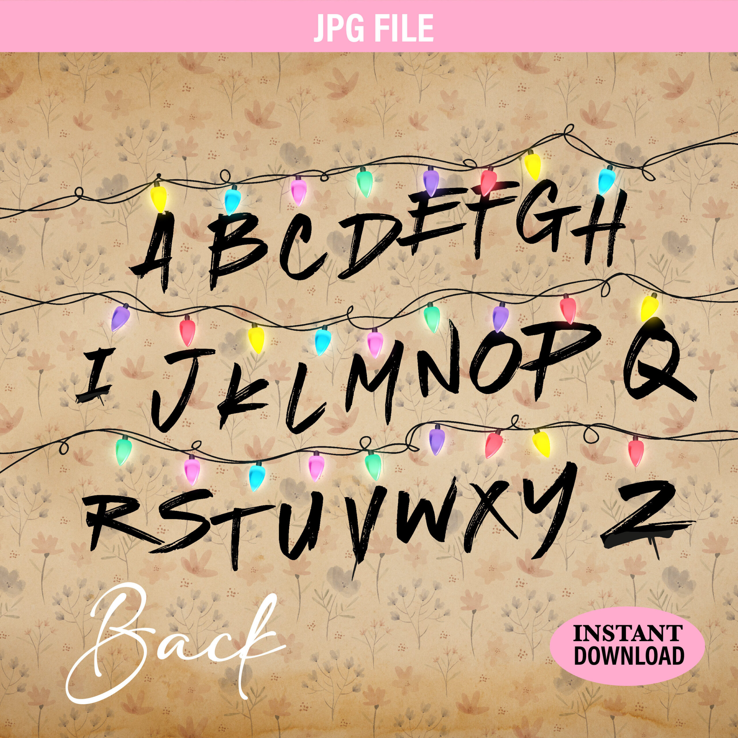 Digital Background_B | Stranger Things Party Theme | Stranger Things Download Printable Alphabet Wall Letters | Backdrop intended for Stranger Things Alphabet Wall Printable