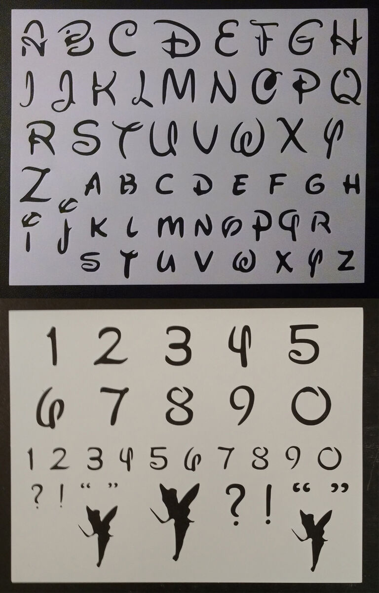 Disney Alphabet Letters Numbers 1.2&amp;quot; Font 11&amp;quot; X 8.5&amp;quot; Custom with regard to Disney Alphabet Letters