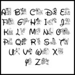 Disney Letters Printable   Printable Party Favors Pertaining To Free Printable Disney Alphabet Letters