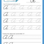 Download Free Printable Cursive Writing Worksheets   Artful Cursive Regarding Free Printable Tracing Cursive Alphabet Worksheets