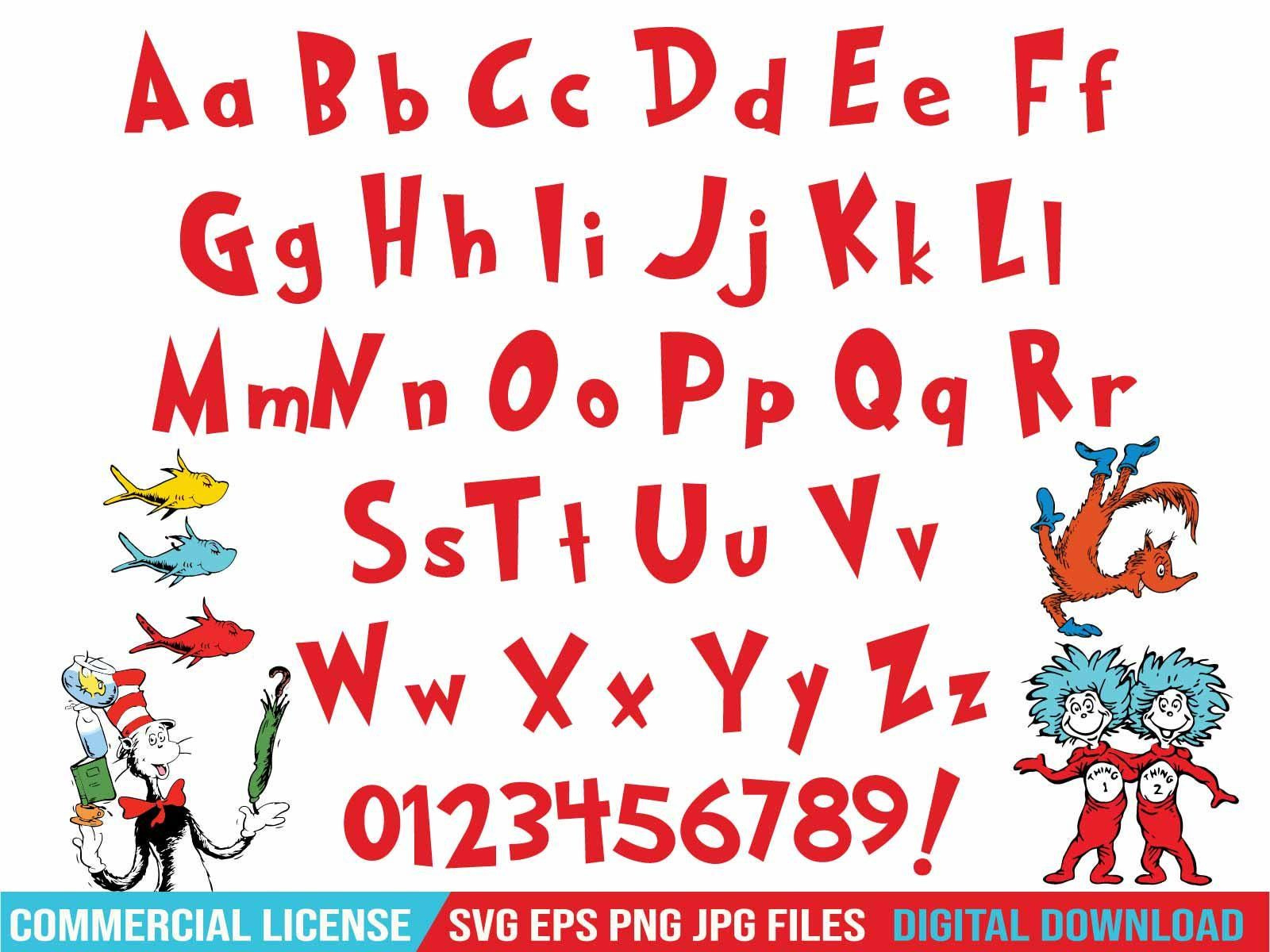 Dr. Seuss Alphabet - 10 Free Pdf Printables | Printablee in Dr Seuss Alphabet Letters Printable
