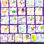 English Alphabet Letters Words Pictures Isolated: Stock Throughout Alphabet Words