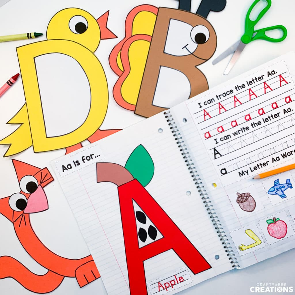 Exciting Interactive Alphabet Notebook: Practicing Uppercase throughout Free Interactive Alphabet Notebook Printable