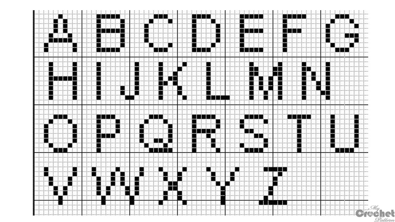 Filet Crochet Alphabet - Mycrochetpattern with Filet Crochet Alphabet Letters
