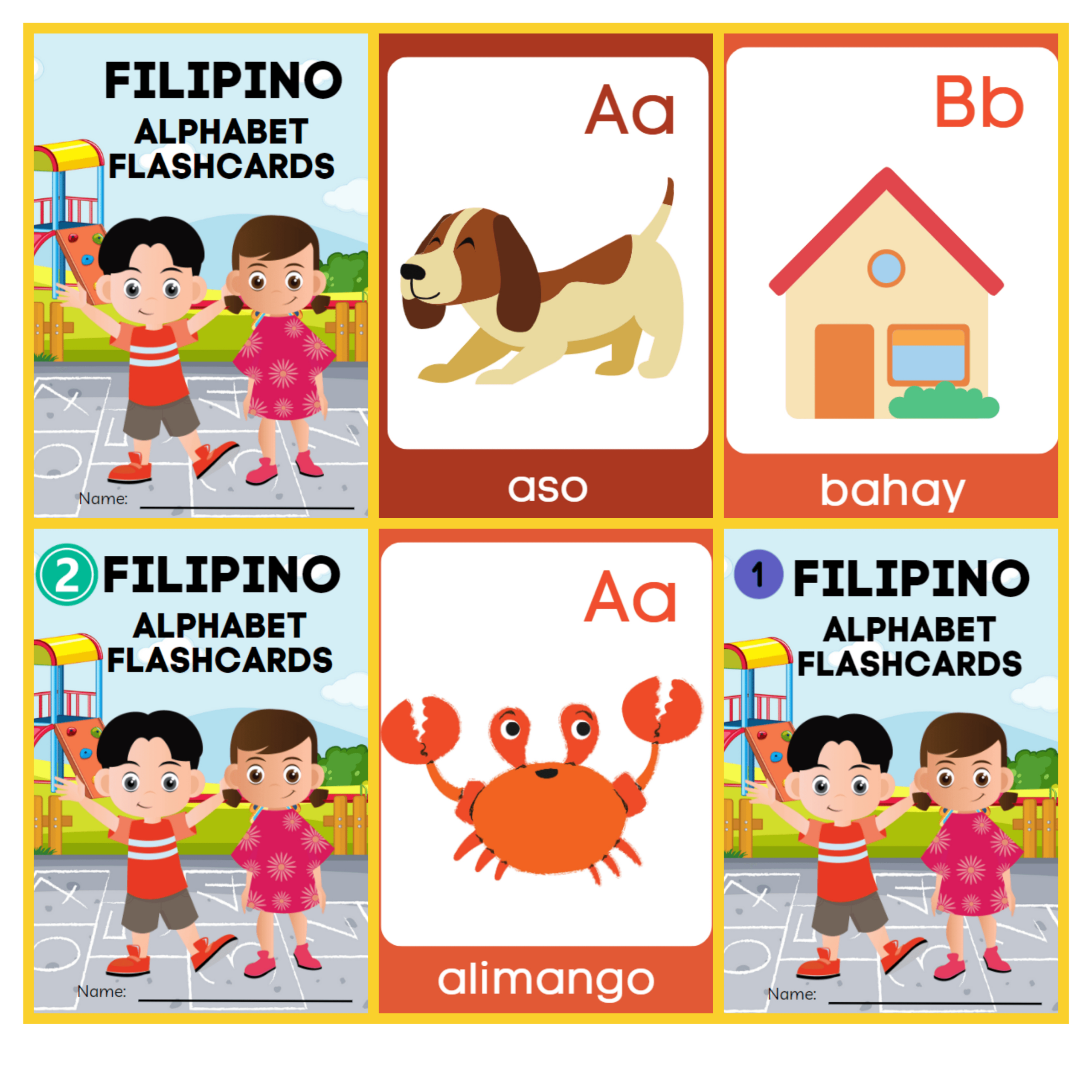 Filipino Alphabet Flashcards (V1)Hannyvanmayinfante - Raket.ph in Filipino Alphabet Flashcards