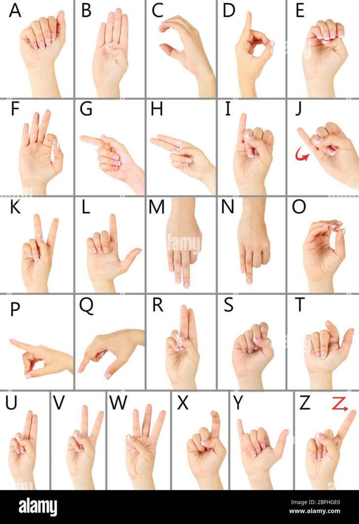 Alphabet In Asl