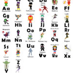 Flash Cards, Superhero, Alphabet Cards, Learning Toys, Educational In Superhero Alphabet