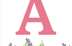 Floral Free Printable Alphabet Letters Banner – Paper Trail Design inside A to Z Free Printable Alphabet Letters Banner