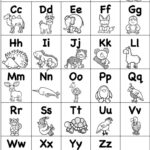 Free Abc Chart Black And White Inside Printable Alphabet Black And White