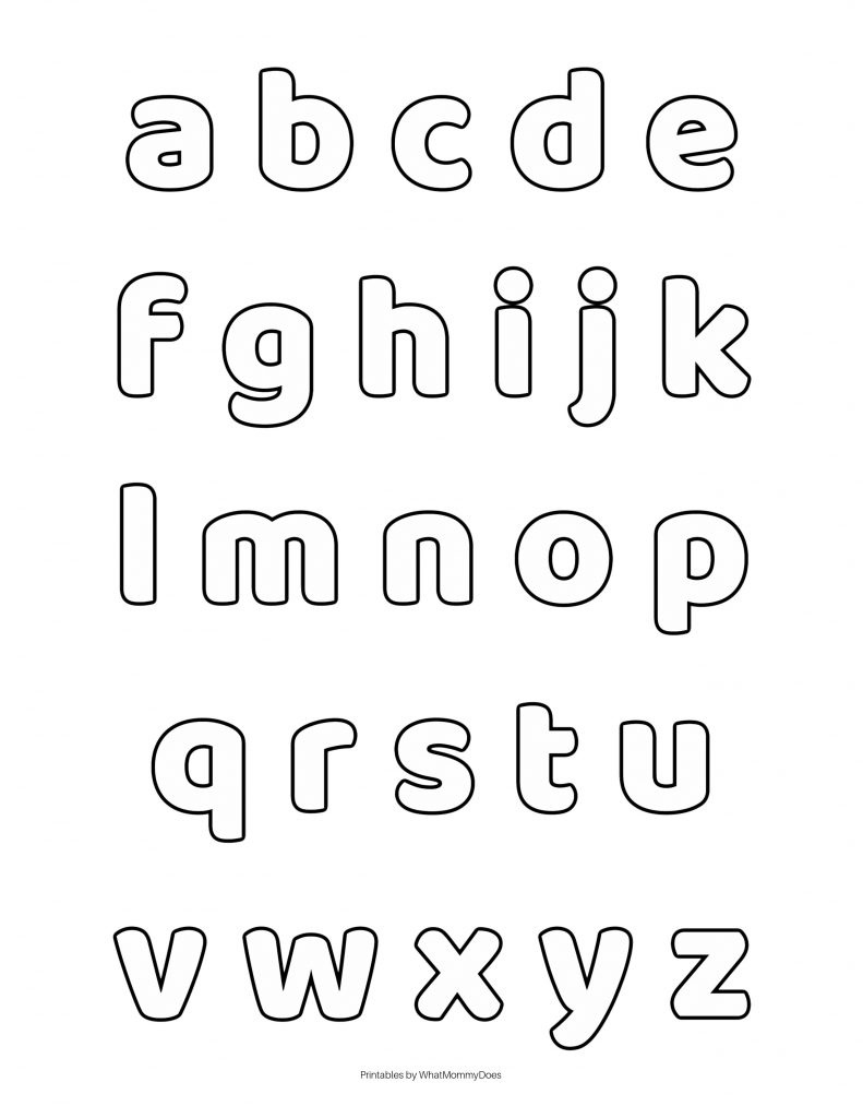 Free Alphabet Printables – Letters, Worksheets, Stencils &amp;amp; Abc for Small Printable Black Letters