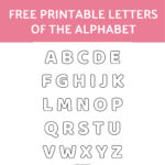 Free Alphabet Printables – Letters, Worksheets, Stencils & Abc With Regard To Free Printable Alphabet Letters Cut Out Large