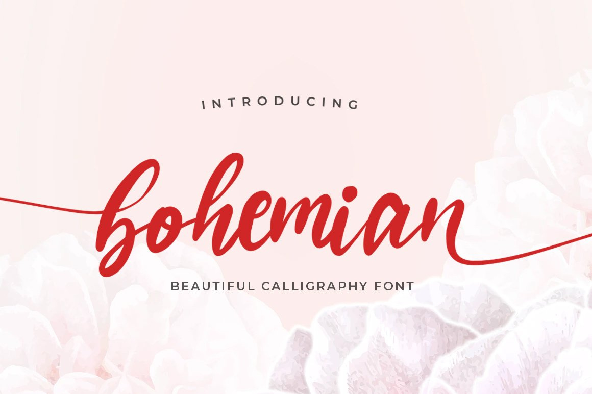 Free Bohemian Modern Calligraphy Font – Free Design Resources within Calligraphy Fonts Free Download