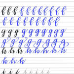 Free Brush Lettering Practice Sheets: Lowercase Alphabet   Regarding Free Calligraphy Alphabet Practice Sheets