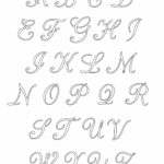 Free Calligraphy Letters Printable: Uppercase Alphabet Within Free Printable Calligraphy Alphabet Template