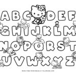 Free Hello Kitty Printables And Abc Coloring Pages   Tulamama Intended For Hello Kitty Alphabet Letters