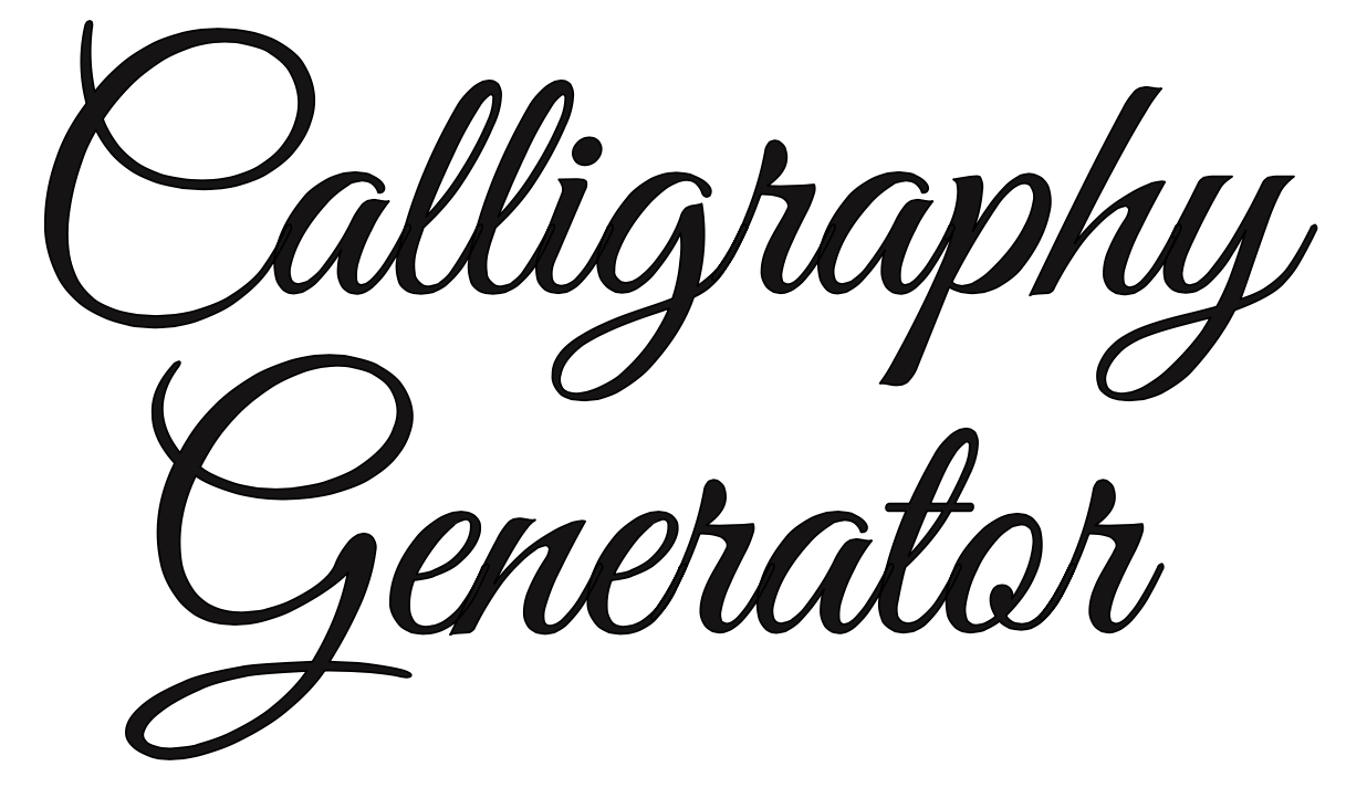 Free Online Calligraphy Generator (Windows, Mac, Ipad) - News regarding Calligraphy Letters Generator