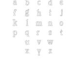 Free Printable Alphabet Stencils Templates: Lowercase Intended For Printable Letter Stencils