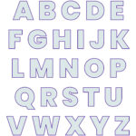 Free Printable Bubble Letter Alphabet Stencils   Freebie Finding In Free Printablwe 3 Inch Letters