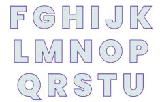 Free Printable Bubble Letter Alphabet Stencils – Freebie Finding in Free Printablwe 3 Inch Letters