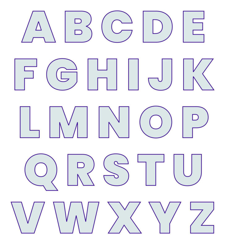 Free Printablwe 3 Inch Letters