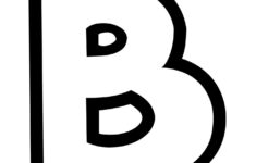 Free Printable Bubble Letter Stencils: Bubble Letter B inside Free Printable Bubble Alphabet Letters